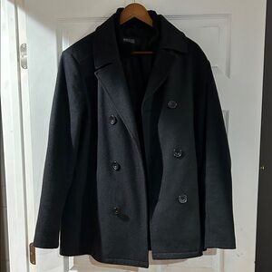 Kenneth Cole Reaction Black Peacoat M